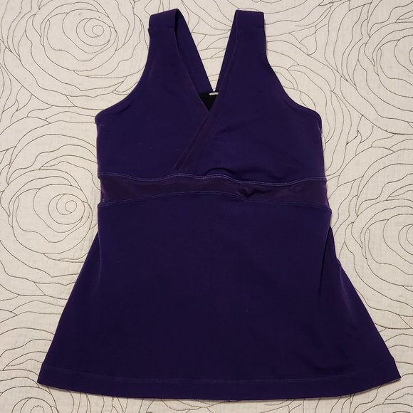 [6] Purple Lululemon Deep V Athletic Tank - Picture 1 of 14